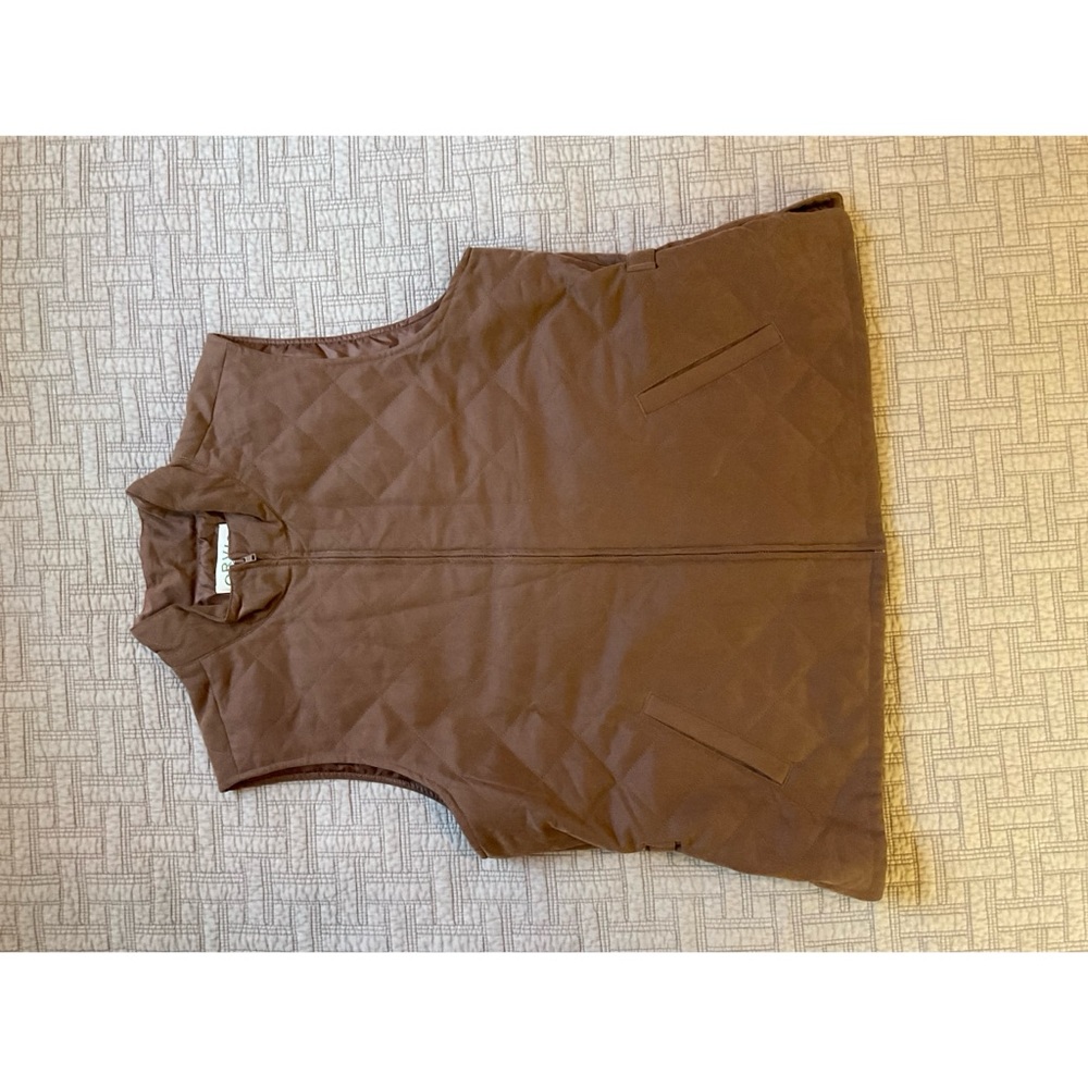 Brown Quilted Orvis Vest